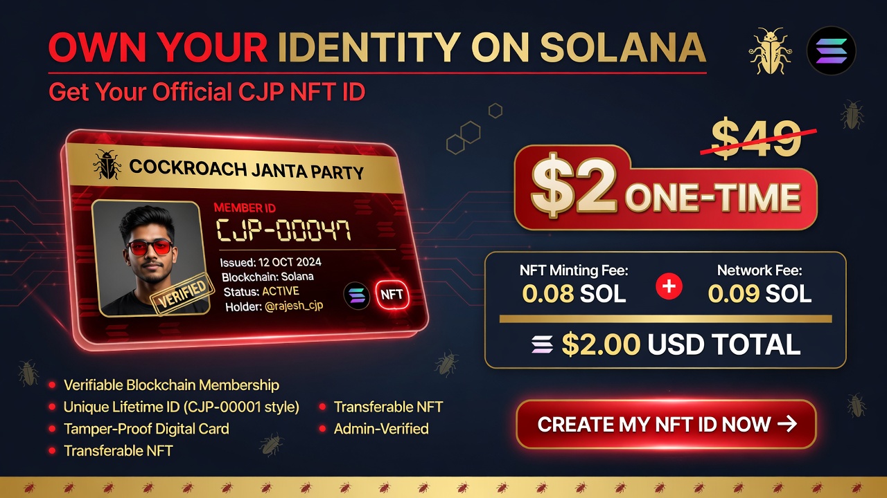 CJP NFT ID — Get your official membership for $2 on Solana